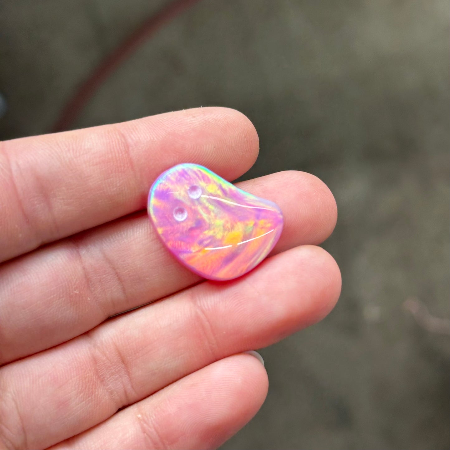 Pink Aurora Opal Ghostie